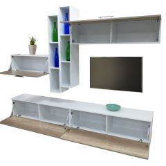 Гостиная Бордо белый/дуб каньон - Меко | фото 5