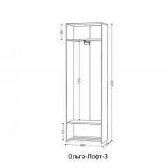 ОЛЬГА-ЛОФТ 3 Шкаф 2-х створчатый | фото 2