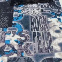 Диван-кровать Комфорт ЛАЙТ без подлокотников (2 подушки) Принт темный "ROCK" | фото 4