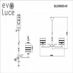 Люстра на штанге EVOLUCE Almese SLE300203-05 | фото 5