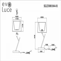 Настольная лампа декоративная EVOLUCE Denice SLE300104-01 | фото 7