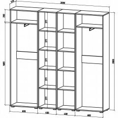 Шкаф платяной Тунис-10 | фото 2