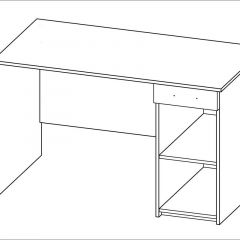 Стол КАСТОР письменный с одной тумбой и одним ящиком, цвет Дуб Сонома | фото 3
