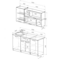 ЛОТОС Кухонный гарнитур Стандарт (1600 мм) | фото 2